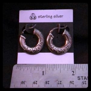 Sterling silver earrings.